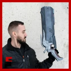 Overwatch Hellfire shotgun Pistol Prop Cosplay