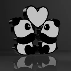 Panda Love Lamp