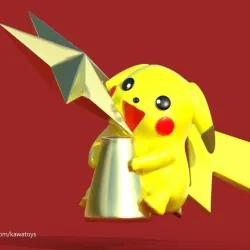 Pikachu Christmas tree topper