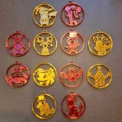 Pokemon Christmas Ornaments