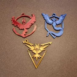 Pokemon Team Christmas Ornaments