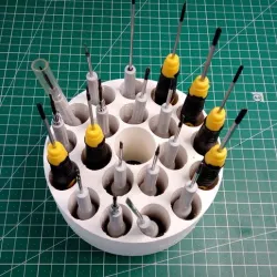 Precision screwdriver support.