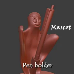 Qatar Fifa world cup mascot - La'eeb - pen holder