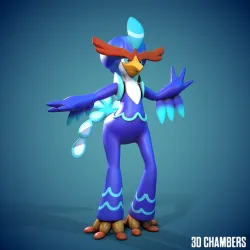 Quaquaval STL - Pokemon Scarlet Pokemon Violet