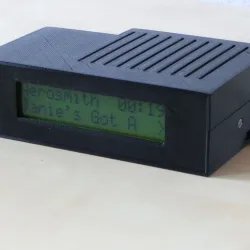 Raspberry Pi Music Player housing with LCD