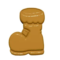 Santa's Boot STL FILE FOR 3D PRINTING - LASER CNC ROUTER - 3D PRINTABLE MODEL STL MODEL STL DOWNLOAD BATH BOMB/SOAP