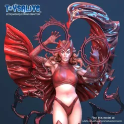 Scarlet Witch 3d Model for Print