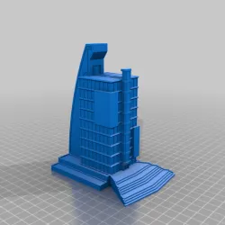 Scifi Skyscraper building for 6mm gaming