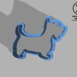 Scotty DOG FONDANT AND COOKIE CUTTER FOR BAKING