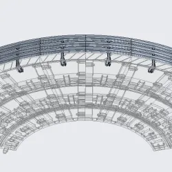 SLOTCAR 1:.32 GUARDRAIL FOR NUERBURGRING CAROUSEL VERGE
