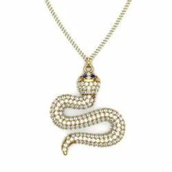 Snake Pendant STL 3D Model for Hip Hop & Fashion Jewelry