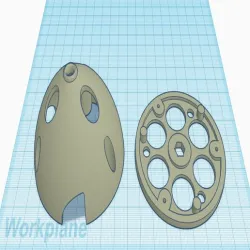 Spinner with Hex Propeller adapter for Durafly Spitfire; BF-109E, P-40; P40; T-28