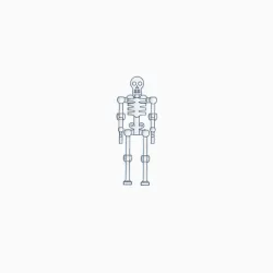 Spooky Skeleton Articulated Action Figure