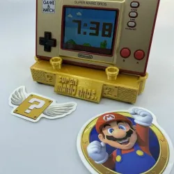 Super Mario Game and Watch Display Stand