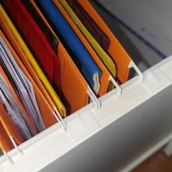 Support for file drawer