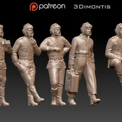 Tank Crew WW2 Russia 3D print model