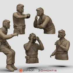 Tank Crew WW2 Russia 3D print model