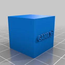 Test cube GAMA 3d