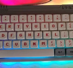 The1987Lite - A Handwired 65% revision of The1987 TKL with OLED and RGB!