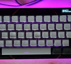 The2187Lite - A Handwired 65% revision of The2187 TKL with OLED and RGB!