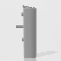 Tiger Tank Exhaust for smoker unit 1/16