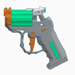 Toy Blaster "Trigger" (semi-auto, trigger-primed, double-action)