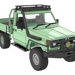 TOYOTA LAND CRUISER LC75 RC PICK UP TRUCK FOR  1 TO 10 SCALE RC CHASSIS