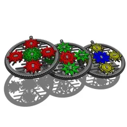 Unusual non-circular planetary Gears - Christmas 3 pack