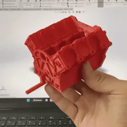 V6 Print in place engine