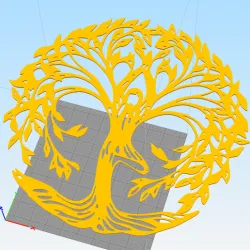 Wall art woman tree