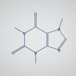 Wall decor - caffeine molecule