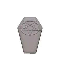 Wiccan Coffin  STL FILE FOR 3D PRINTING - LASER CNC ROUTER - 3D PRINTABLE MODEL STL MODEL STL DOWNLOAD BATH BOMB/SOAP