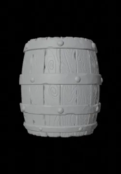 Wooden barrel for diorama