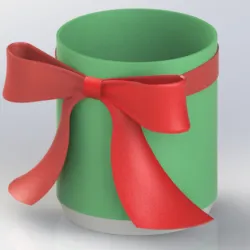 Wrapped Ribbon Planter (Holiday Vibe)