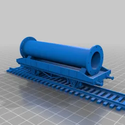 2-axle flat wagon 29 feet