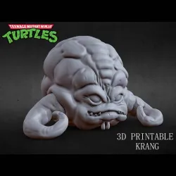 3D PRINTABLE KRANG 80s CARTOON NINJA TURTLES TMNT