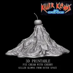 3D PRINTABLE PIE CREAM CHERRY KILLER KLOWNS FROM OUTER SPACE