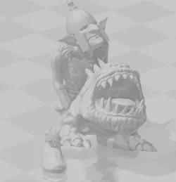 9th age goblin splatterer - Gnasher cub thrower crew 2