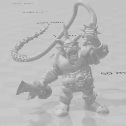 9th age goblin splatterer - Gnasher cub thrower orc crew