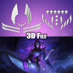Accessoires Spirit Blossom Cassiopeia League of Legends Fichiers STL