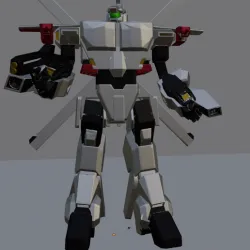 AJAC IN BATTLOID MODE- ROBOTECH