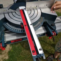 Bosch GCM 8S Mitre Saw 45deg Cutting Support