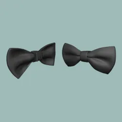 Bowtie - button clip on