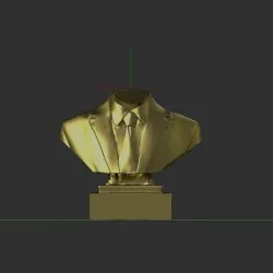 bust suit pose