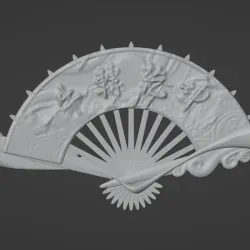 Celestial Fan 3D Model - Professionally Designed - Fan Knife