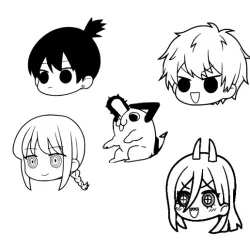 Chainsaw man keychains / keychain