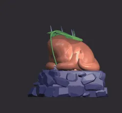 Charmander Pokemon diorama