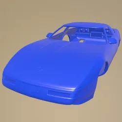Chevrolet Corvette  C4 1996  PRINTABLE CAR  BODY