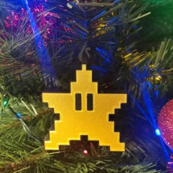 Chrismas ornament 8 bit star