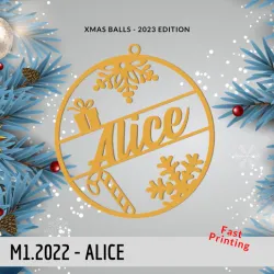 Christmas bauble - Alice